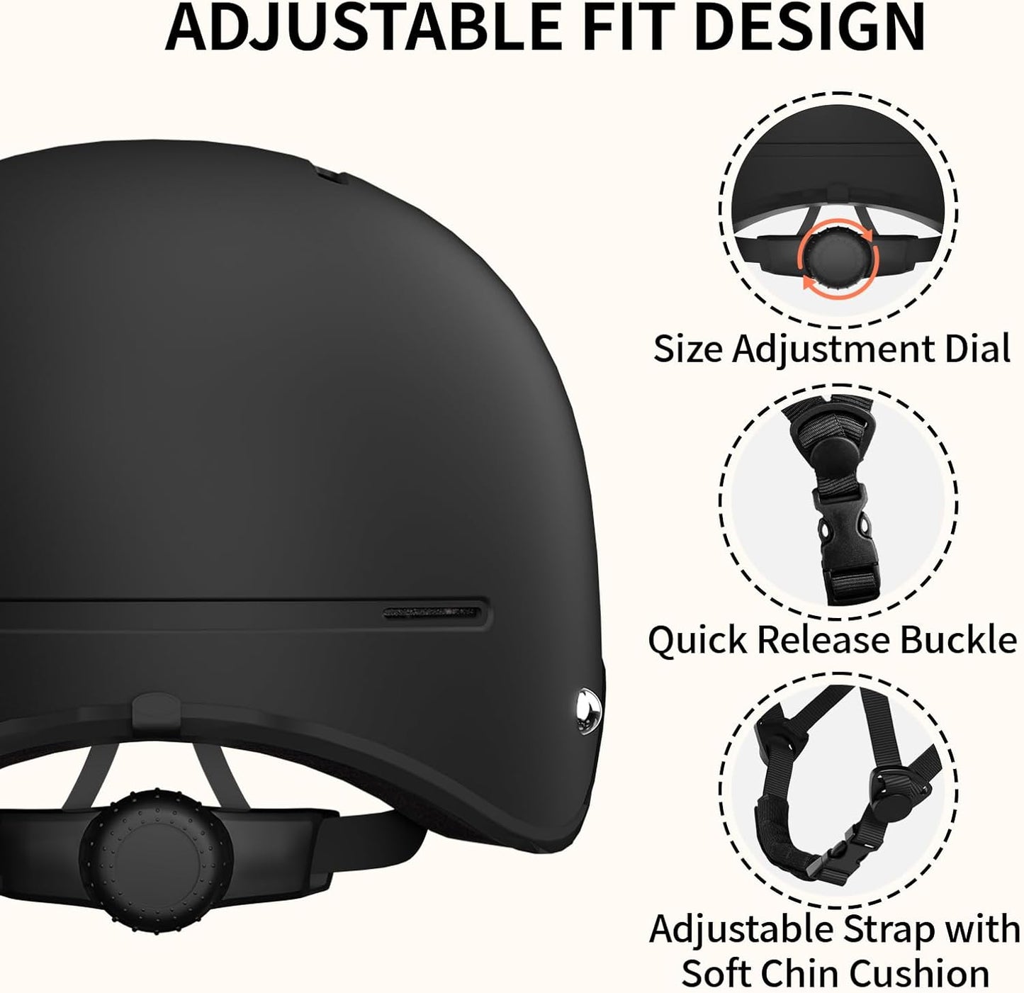 Skiennix Bike Helmet - Adjustable Safety Certified Cycling Helmet for Men & Women | Ideal for Commuting, Skateboarding, Mountain & Road Biking