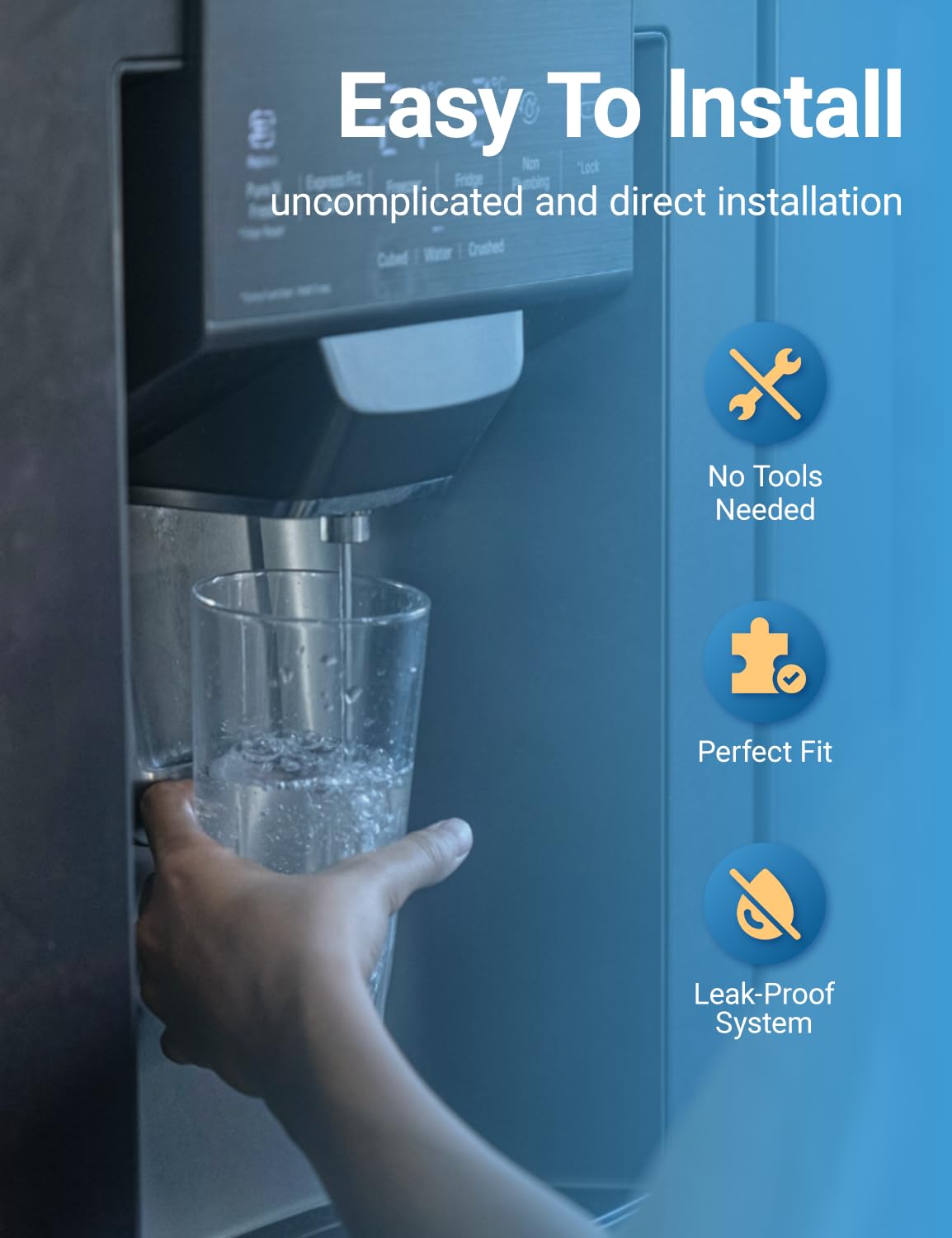 Replacement for EPTWFU01 Water Filter Compatible with fri*gidaire water filter, Fit for Pure Source Ultra II,EWF02, 012505454226, 4562222,3pack,by Cobectal