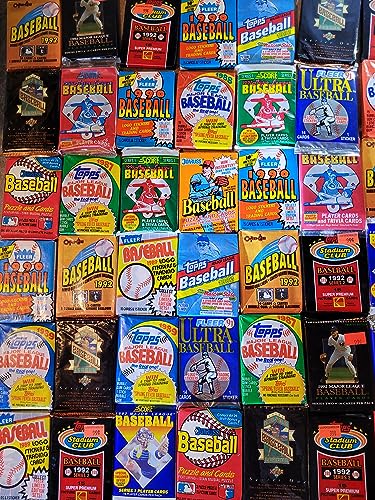 Unopened Vintage Baseball Card Packs - 100 Card Lot
