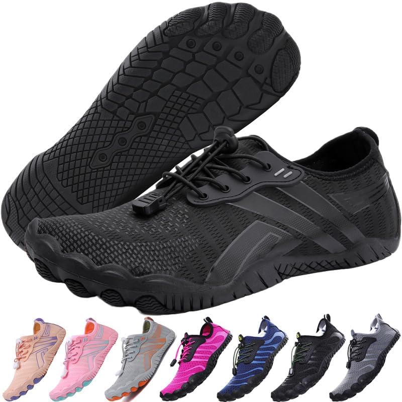 Skiennix Water Shoes - Quick Dry Barefoot Aqua Shoes for Men & Women | Ideal for Beach, Pool, and Hiking