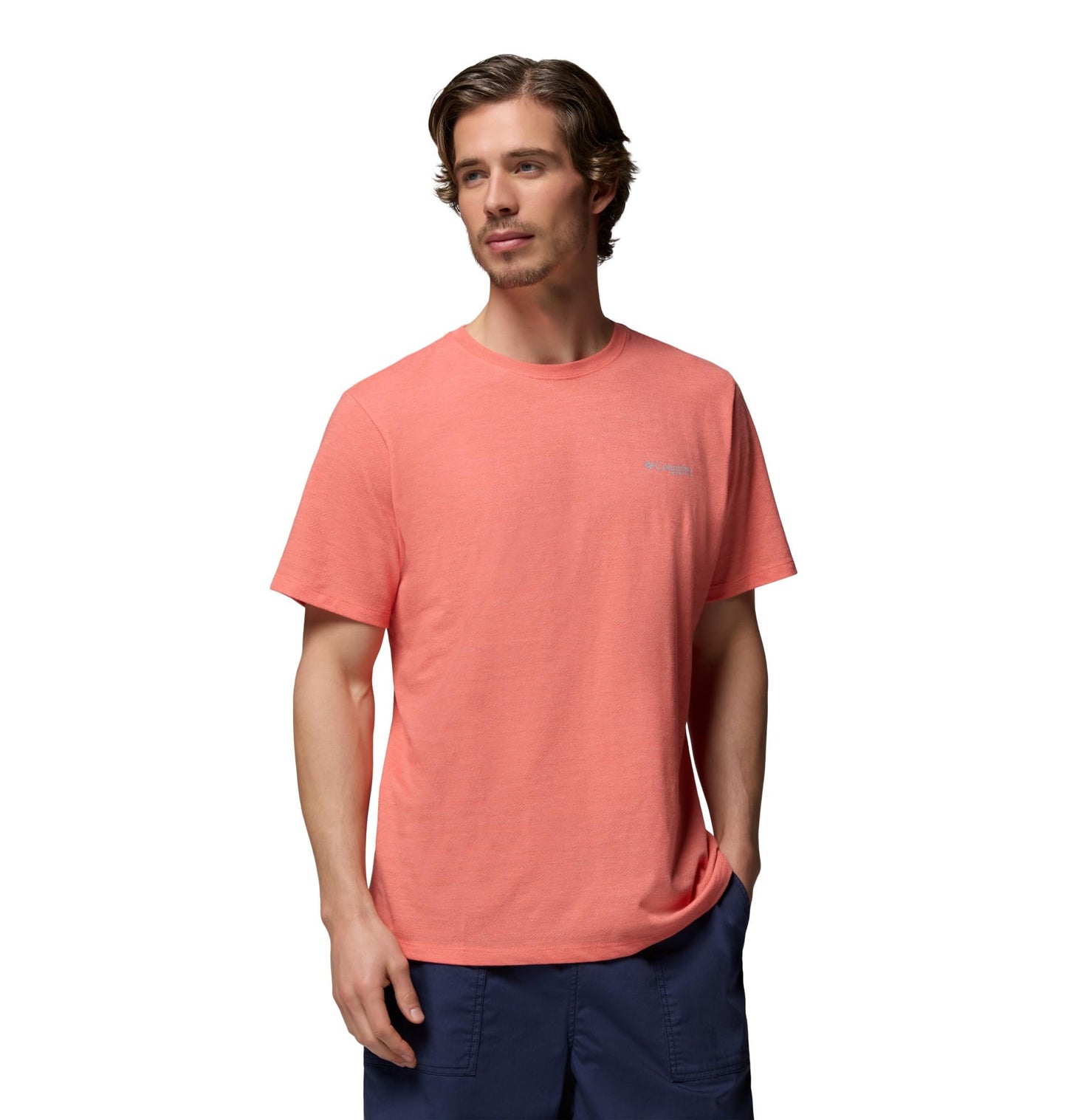 Columbia Men's PFG Freezer Short Sleeve Tee, Melonade, Large