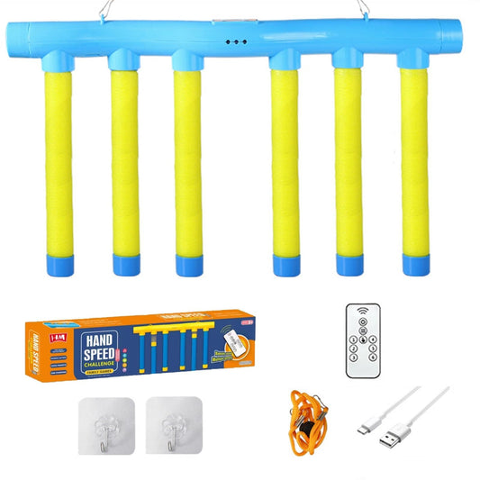 rafonie Reflex Drop Sticks Challenge Game, Upgraded Dual Player Hand-Eye Coordination Training Toy, 3 Speed Modes Reaction Speed Catching Falling Sticks Game for Kids Adults Family Party