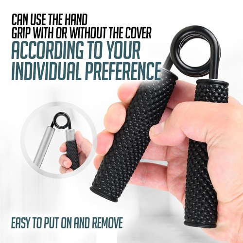 Logest Metal Hand Grip Strengthener 100LB-350LB No Slip Heavy-Duty Grip Strengthener with Gift Box, Great Wrist & Forearm Hand Exerciser, Home Gym, Hand Gripper Grip Strength Trainer (Silver - 300LB)