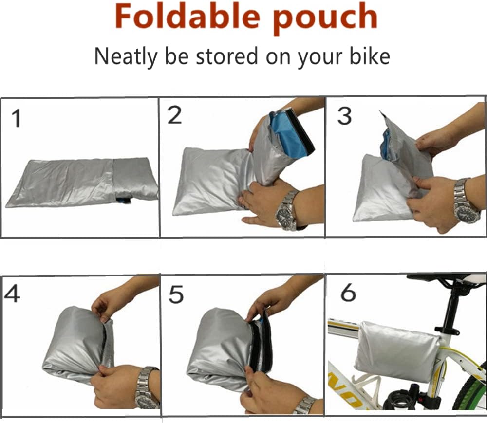 Skiennix Outdoor Waterproof Bike Covers - Secure Lock Hole for Mountain & Electric Bikes