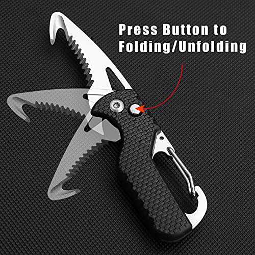 ITOKEY Safety Box Cutter 2-in-1 EDC Tool with Hook Blade