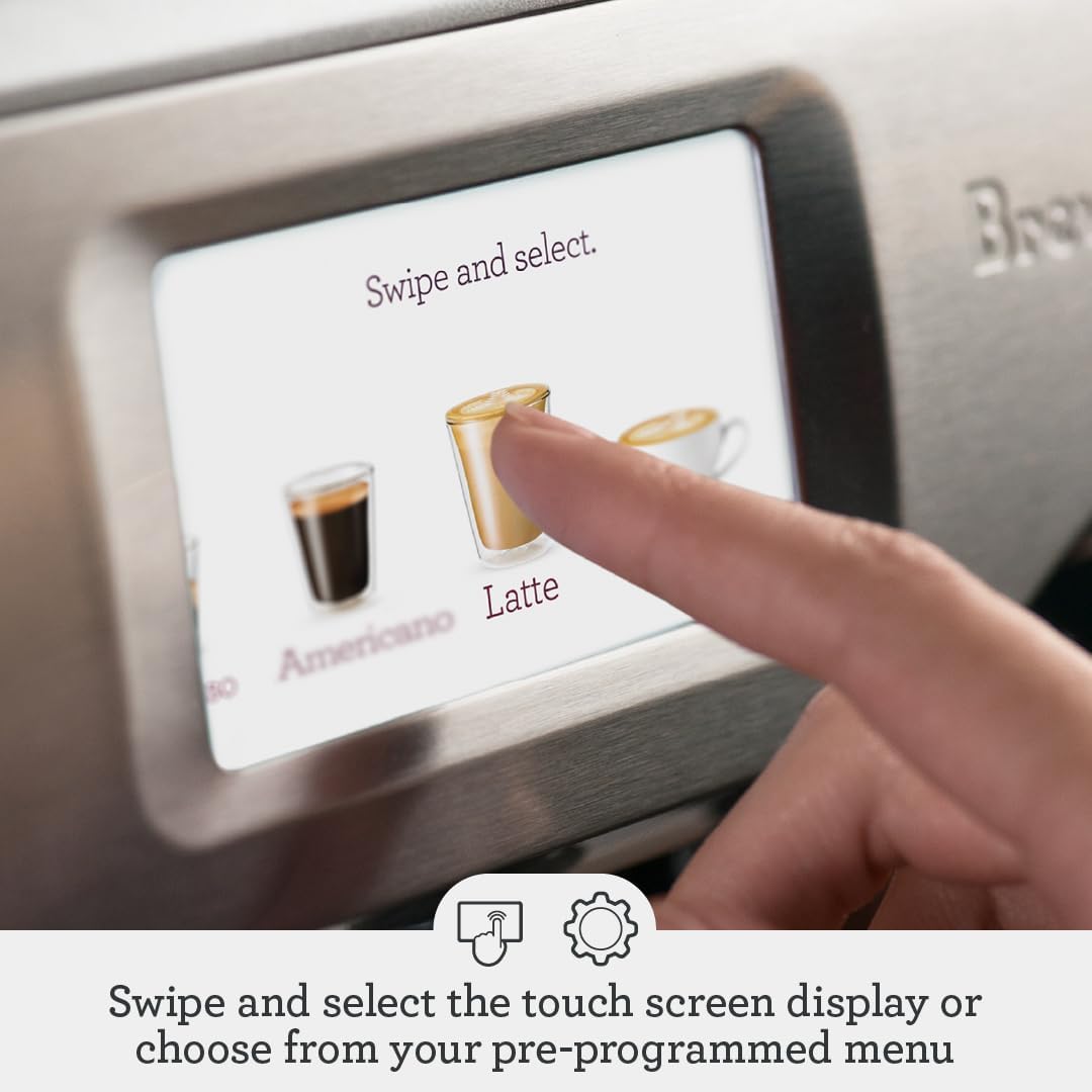 Breville Barista Touch Espresso Machine - Brushed Stainless Steel Finish for Perfect Coffee