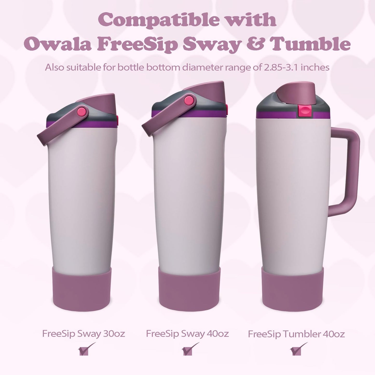 Kaitiaki Silicone Boot for Owala 30oz & 40oz FreeSip Sway Bottles & Tumblers - Non-Slip, Scratch-Resistant, Stability Enhancer, Available in 12 Colors (Dreamy Field)