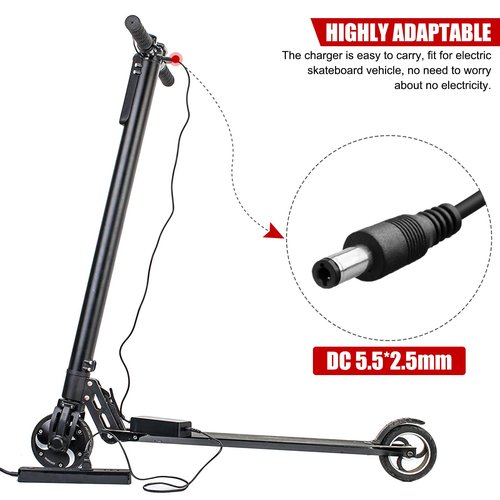 42V 2A Scooter Battery Charger Portable Reusable Charger Suitable for Electric Skateboard Vehicle(2A（US Standard）)