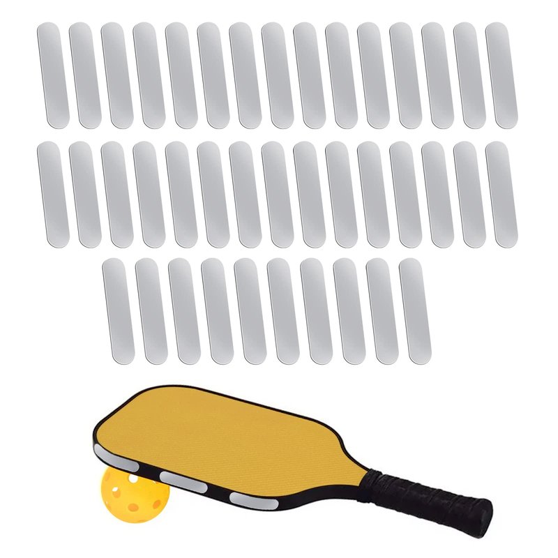 Vefungyan Pickleball Lead Tape Weighted Bars: 40Pcs Adhesive Weight Strips for Tinnes Golf Paddle Edge Guard Enhance Control and Power