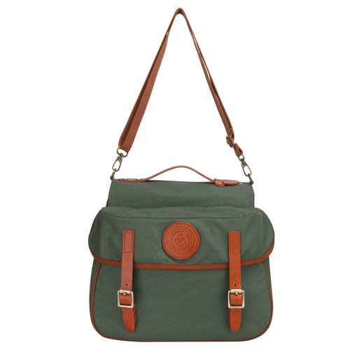 TOURBON Bike Pannier Bags Waterproof Bicycle Rear Rack Tail Bag - Canvas and Leather