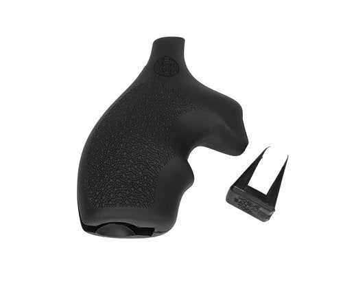Hogue OverMolded Nylon Grip for S&W J-Frame Round Butt, Black - 60100