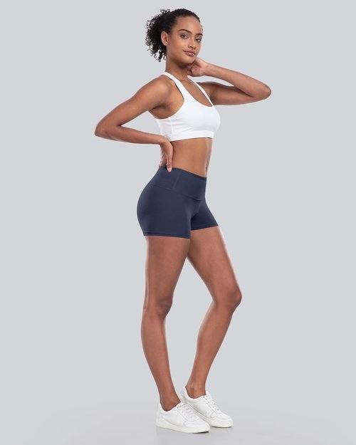 CHRLEISURE High Waisted Biker Shorts - Soft Spandex Yoga Shorts for Women | Comfortable Workout Fit