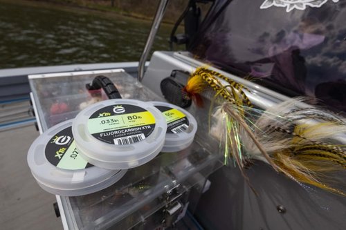Cortland Fluorocarbon XTR Leader Material - High Strength Fishing Line | 30 Yards, Clear