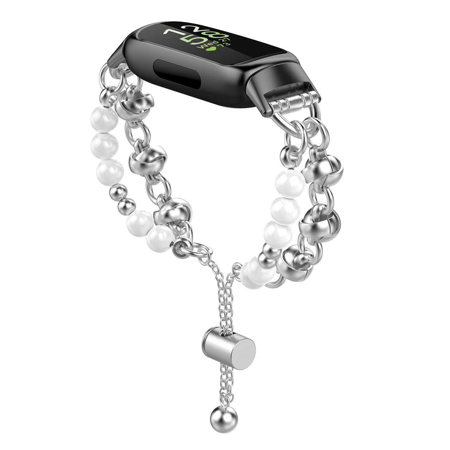 Huadea Beaded Bracelet Compatible with Fitbit Inspire 3 Band/Inspire 2 Band, Fashion Handmade Dressy Jewelry Strap Replacement for Fitbit Inspire 3 Bands for Women Men