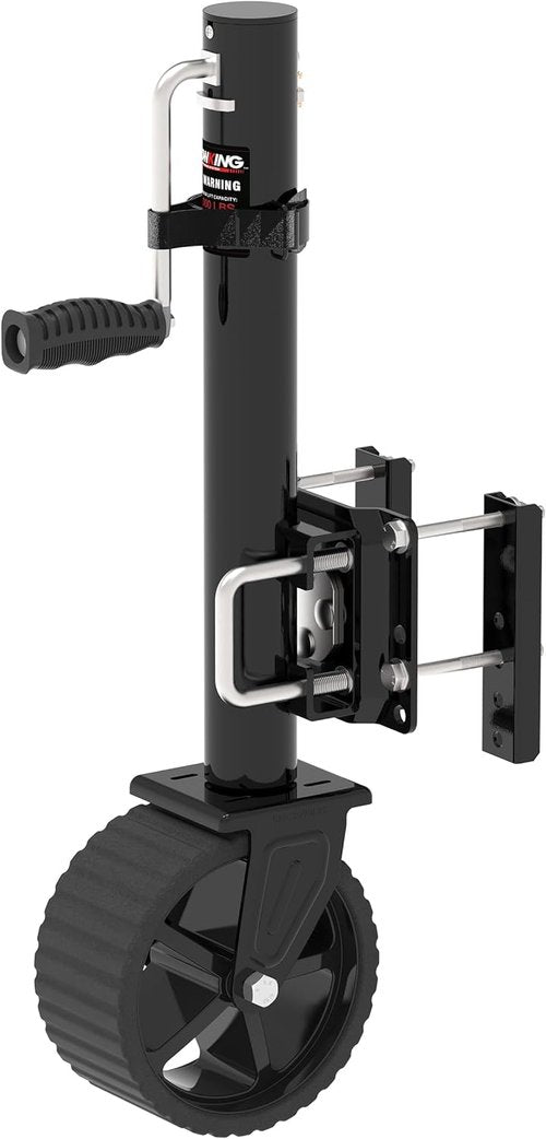 8-Inch Wheel Trailer Jack - 2000 lbs Capacity | 13-Inch Vertical Movement for RVs, Boats, Trailers