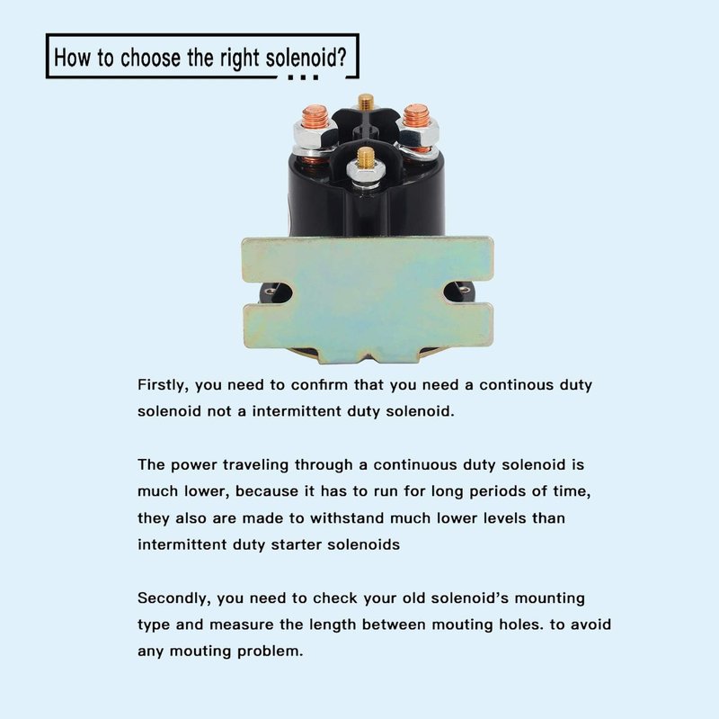 YIXIN 48V Solenoid Relay 612711 606971 609428 Compatible with EZGO TXT 2010-Up & All 48V MPT 800/1000 Golf Cart Trombetta 648-4851-022-18