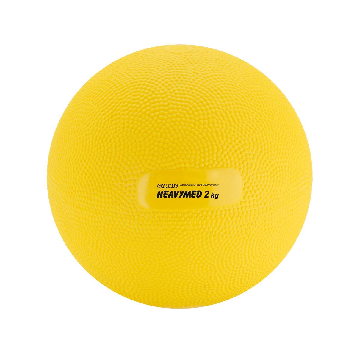 Gymnic Heavymed 2 Medicine Ball, 15cm/2 kg/4.4 lb, Yellow