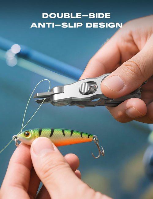 HOOK-EZE Fishing Knot Tying Tool - Effortlessly Tie Knots & Protect from Fish Hooks | 3-in-1 Fishing Line Cutter