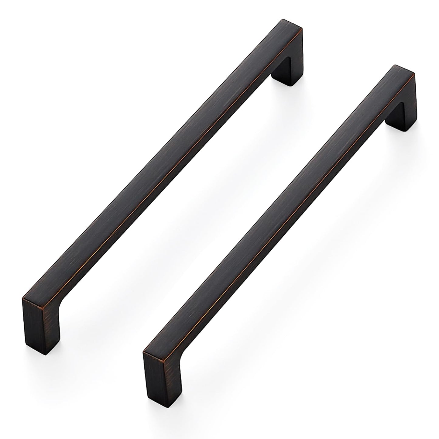 Ravinte 30 Pack Solid 6-1/4 Inch Square Cabinet Handles - Oil-Rubbed Bronze Pulls for Drawers and Kitchen Cabinets - Hardware Handles