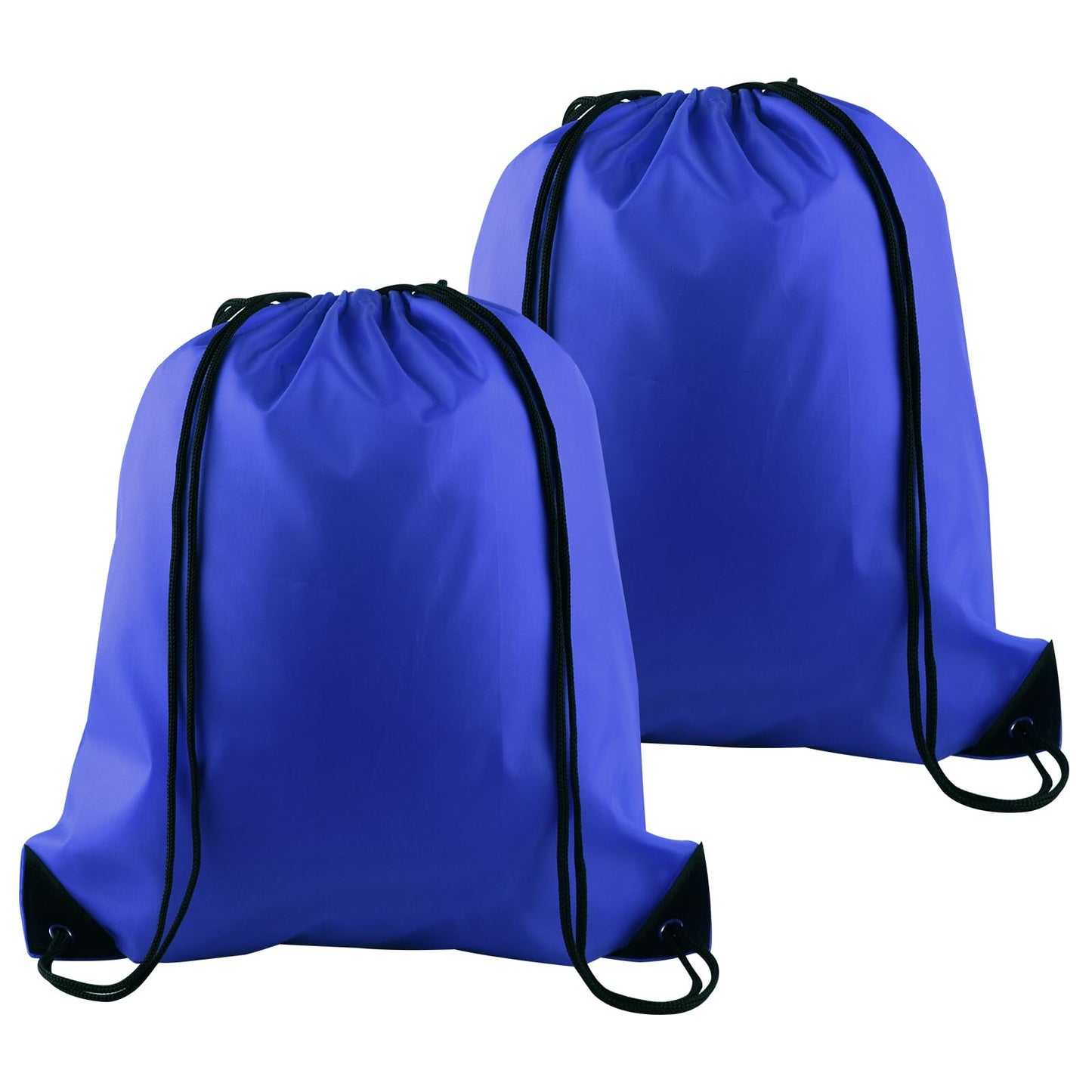 PLULON 30 Pcs Blue Drawstring Backpack Bags Bulk String Backpack Cinch Sack Pull Sport Gym Backpack Bags for Yoga Traveling Outdoor Sports