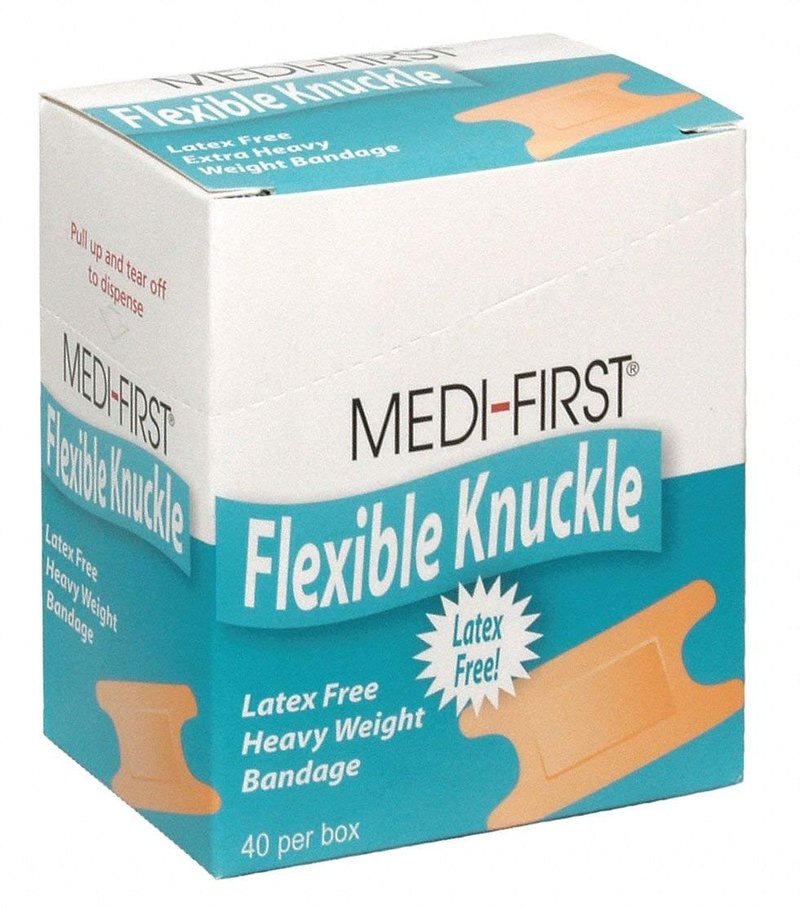 Medique First Aid Cabinet Refills 1 1/2"X3" Refill Knuckle Bandages-Extra Heavy - Box of 40