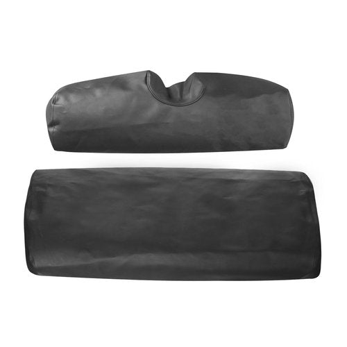 GXARTS Golf Cart Front Replacement Leather Seat Covers Black Compatible with E-Z-Go TXT Staple On Golf Cart Microfiber Leather Seat Cover
