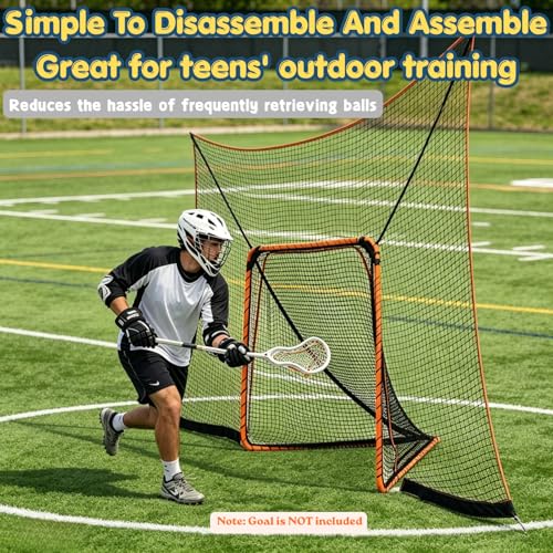 Lacrosse Backstop Net 14x10 FT - Extra Large Tear-Resistant Design
