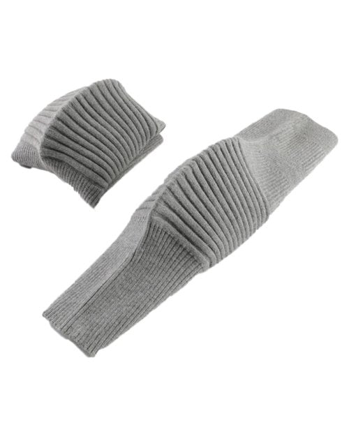 Knee Warmers for Pain Relief, Thermal Knee Brace for Senior Sleeping, Stretchy Knitted Leg Sleeve Wrap