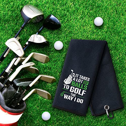DYJYBMY Golf Towel with Clip - Microfiber Golf Accessories for Men