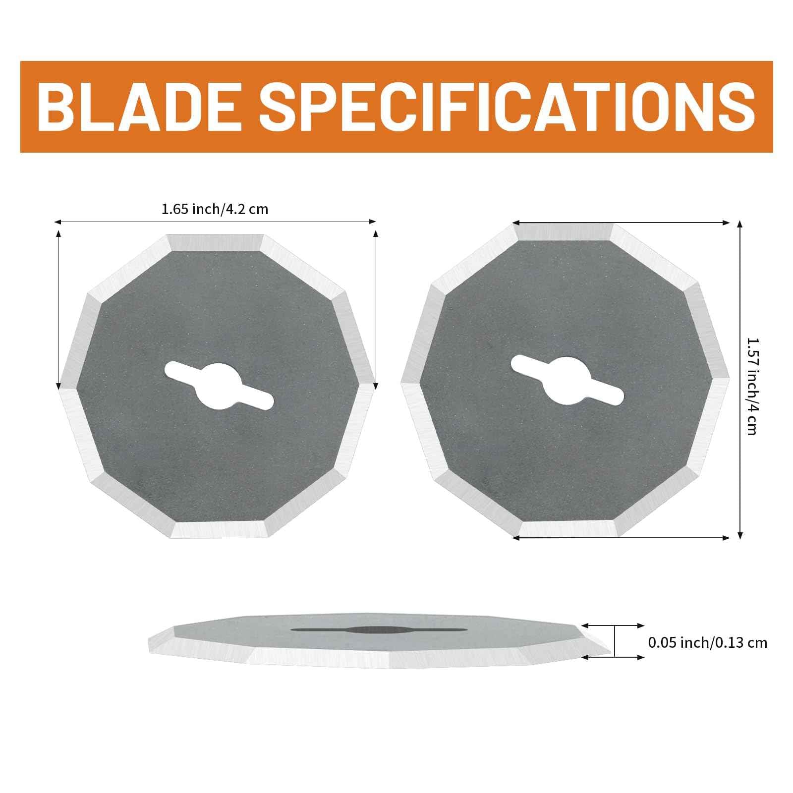 Replacement Blades Compatible with Worx Wx082l 4v Zipsnip Cordless Electric Scissors, WA2300 Replacement Rotary Blades Fit RC2600K,RC2601, RC2602, WX080L, WX081L (6 Pcs)