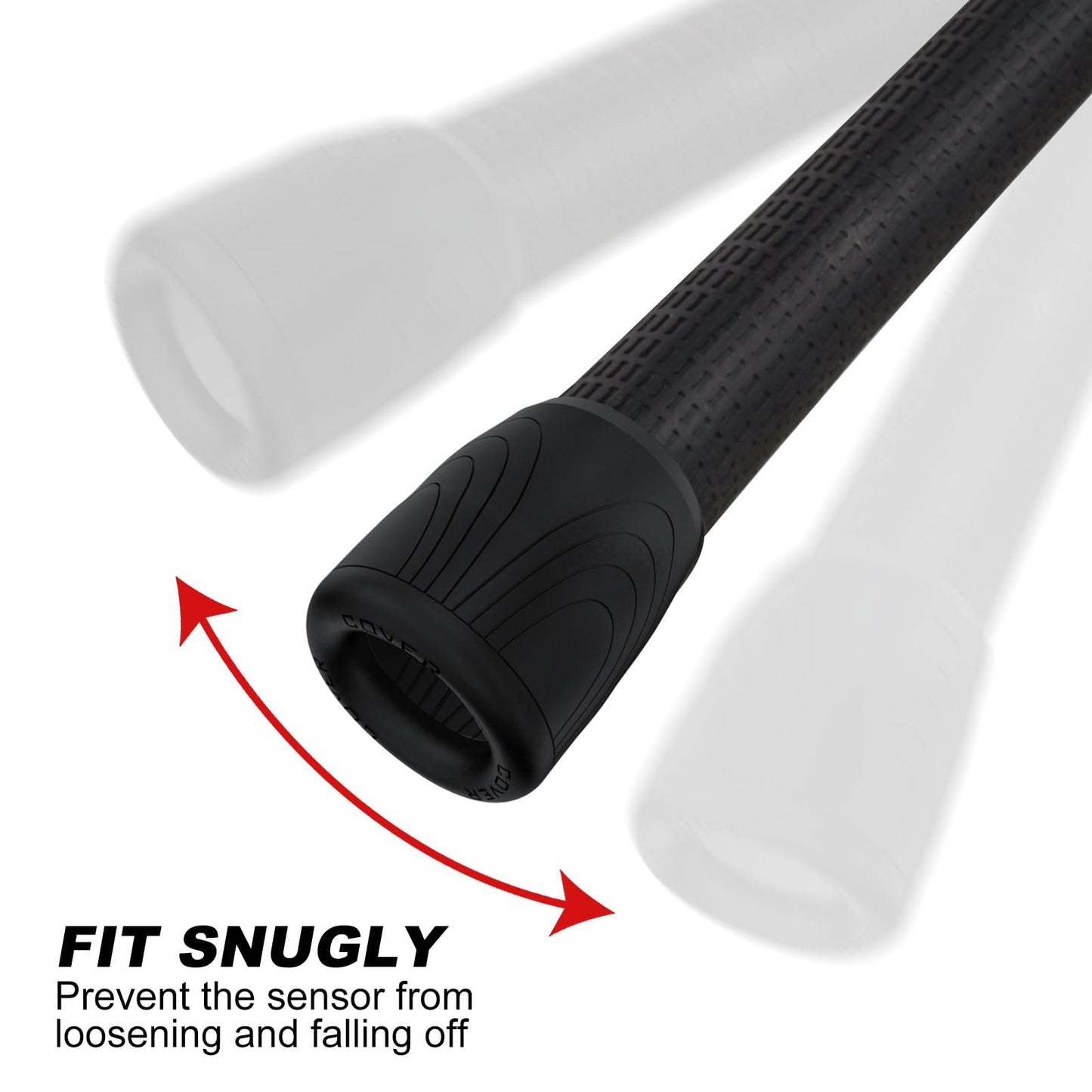 14 PCS Golf Smart Sensor Cover for Garmin Approach CT10, Arccos Smart Sensors and Other, Fit Standard, Midsized, Jumbo Sized Grips, Silicone Protective Cover Black