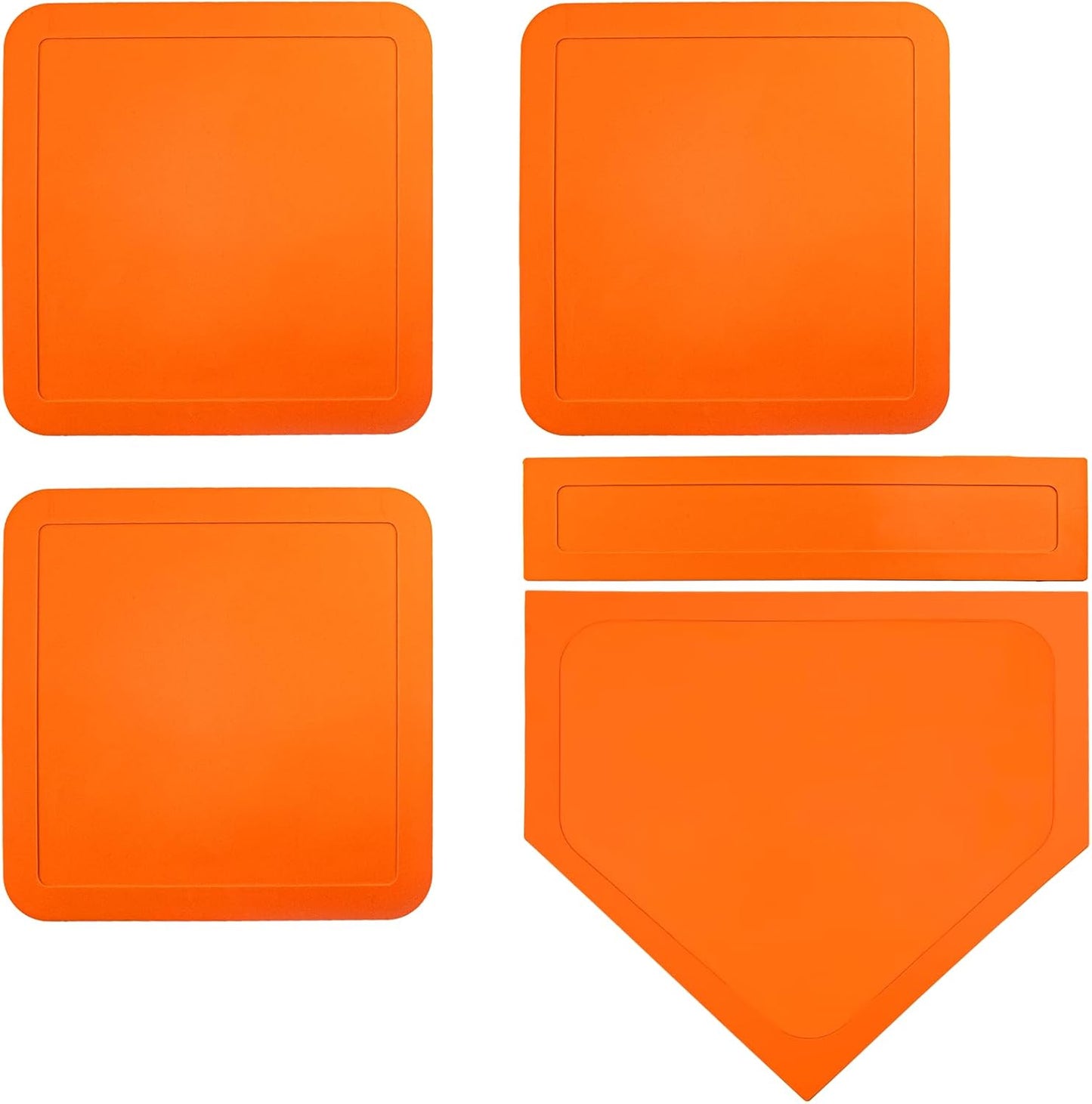 Thrown Down Baseball Bases - Durable & Portable Set for Baseball, Tee Ball, Softball | Ideal for Backyard Practice