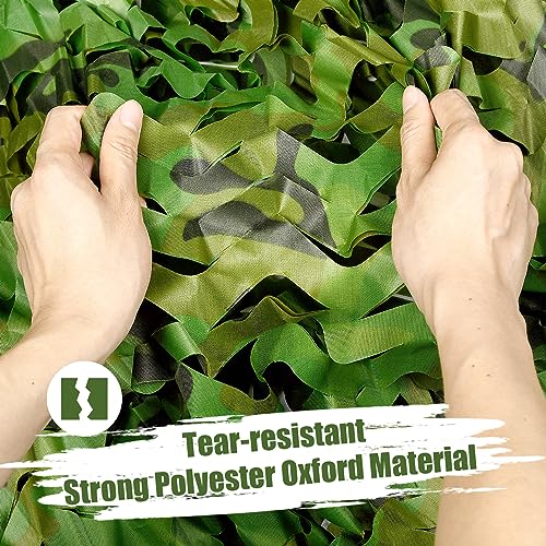 Camouflage Netting Roll - 4.9ft x 6.5ft Woodland Camo for Hunting & Outdoor Use