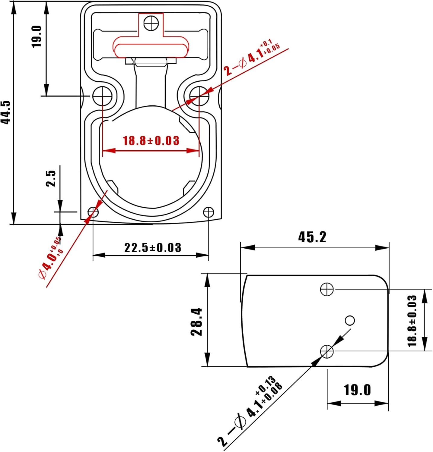 UUQ Mini Reflex Red/Green Dot Sight - 2MOA with 7 Brightness Settings | Fits RMR & 20mm Picatinny Rail