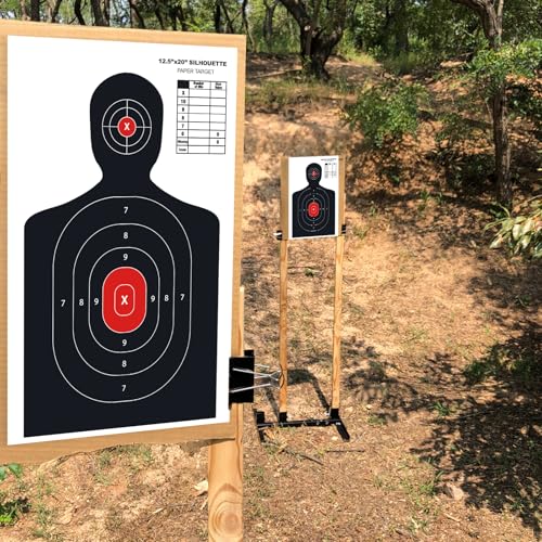 10-Pack Human Silhouette Paper Shooting Targets, 14 x 22 Inch Range Targets