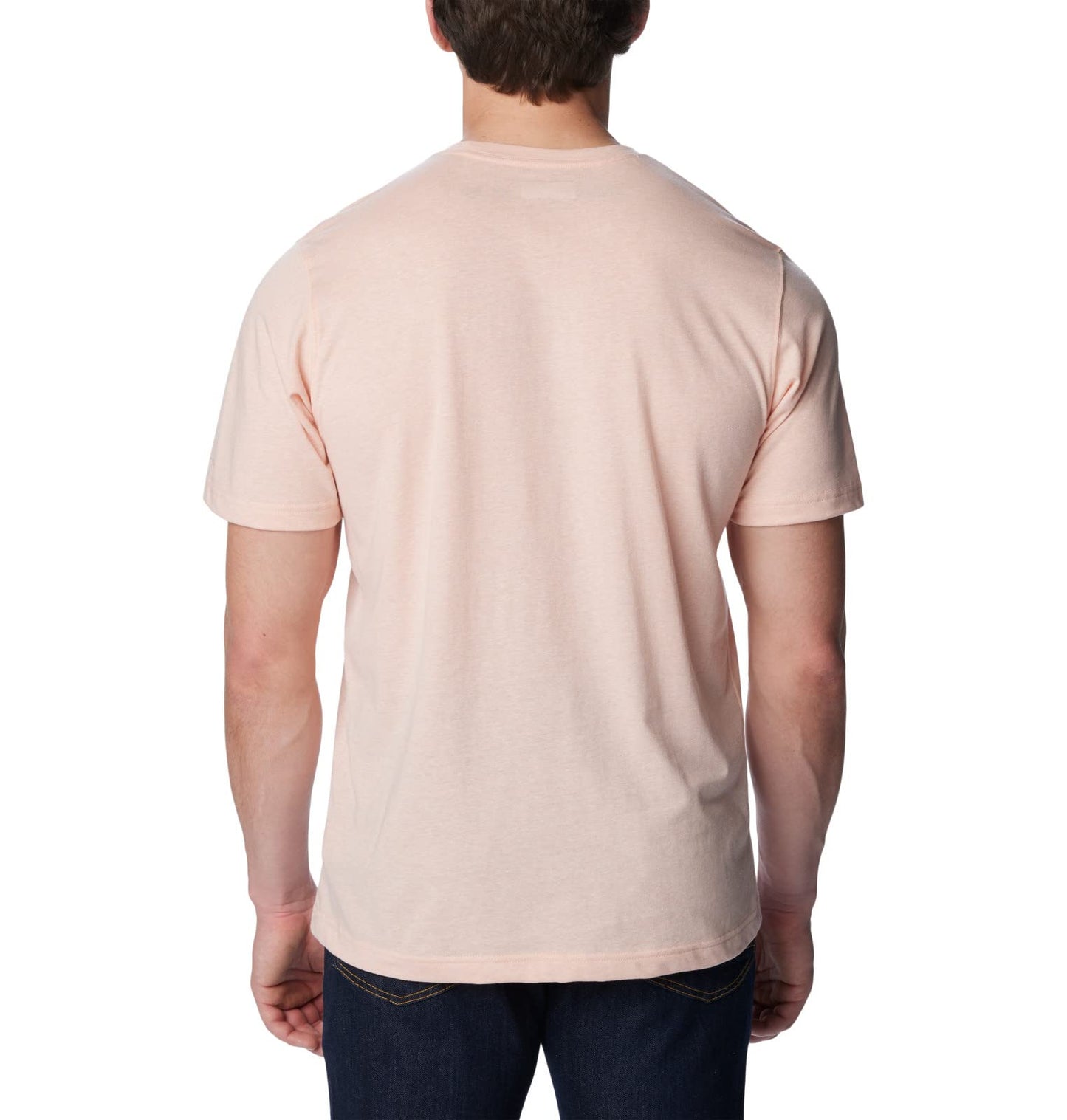 Columbia Men's Thistletown Hills Short Sleeve, Peach Blossom Heather, 1X Big