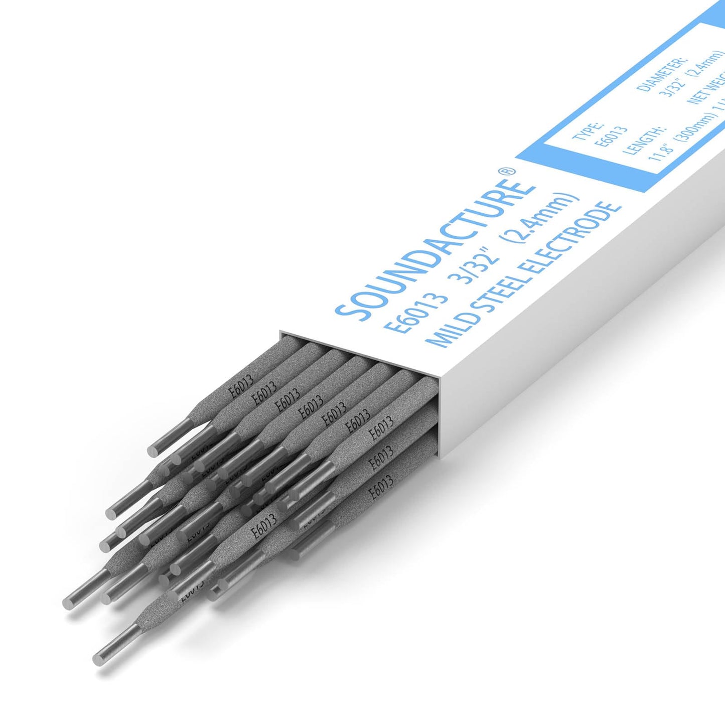 SOUNDACTURE E6013 Welding Rod 3/32" 1lb Carbon Steel Stick Electrodes for Arc Welding Machine - Easy Strike, Smooth Arc, Reliable Performance