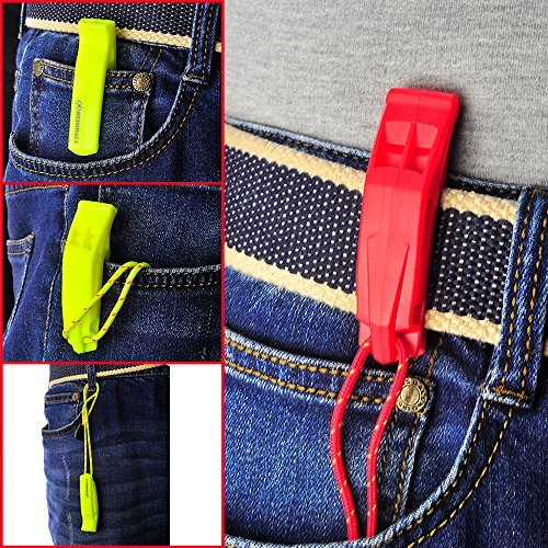 Emergency Whistle with Lanyard - Blue & Purple