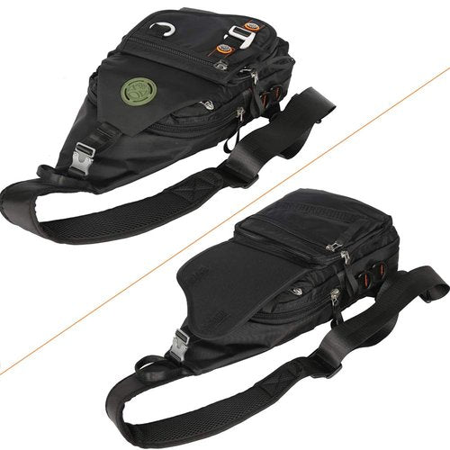 Vanlison Sling Backpacks, Sling Chest Bags Shoulder Crossbody Bags for Men Women Outdoor Travel Walking Dog Running Black
