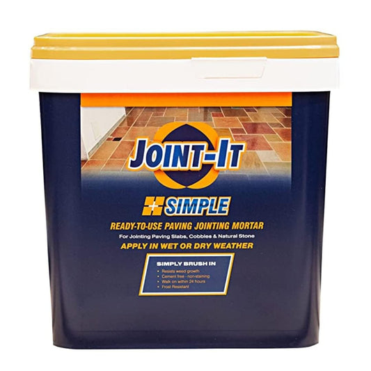 Joint-It Simple Neutral – Better Polymeric Sand Alternative, Haze-Free Patio Jointing Sand for Flagstones and Pavers, Wet Application Paver Joint Sand 28lbs, Neutral