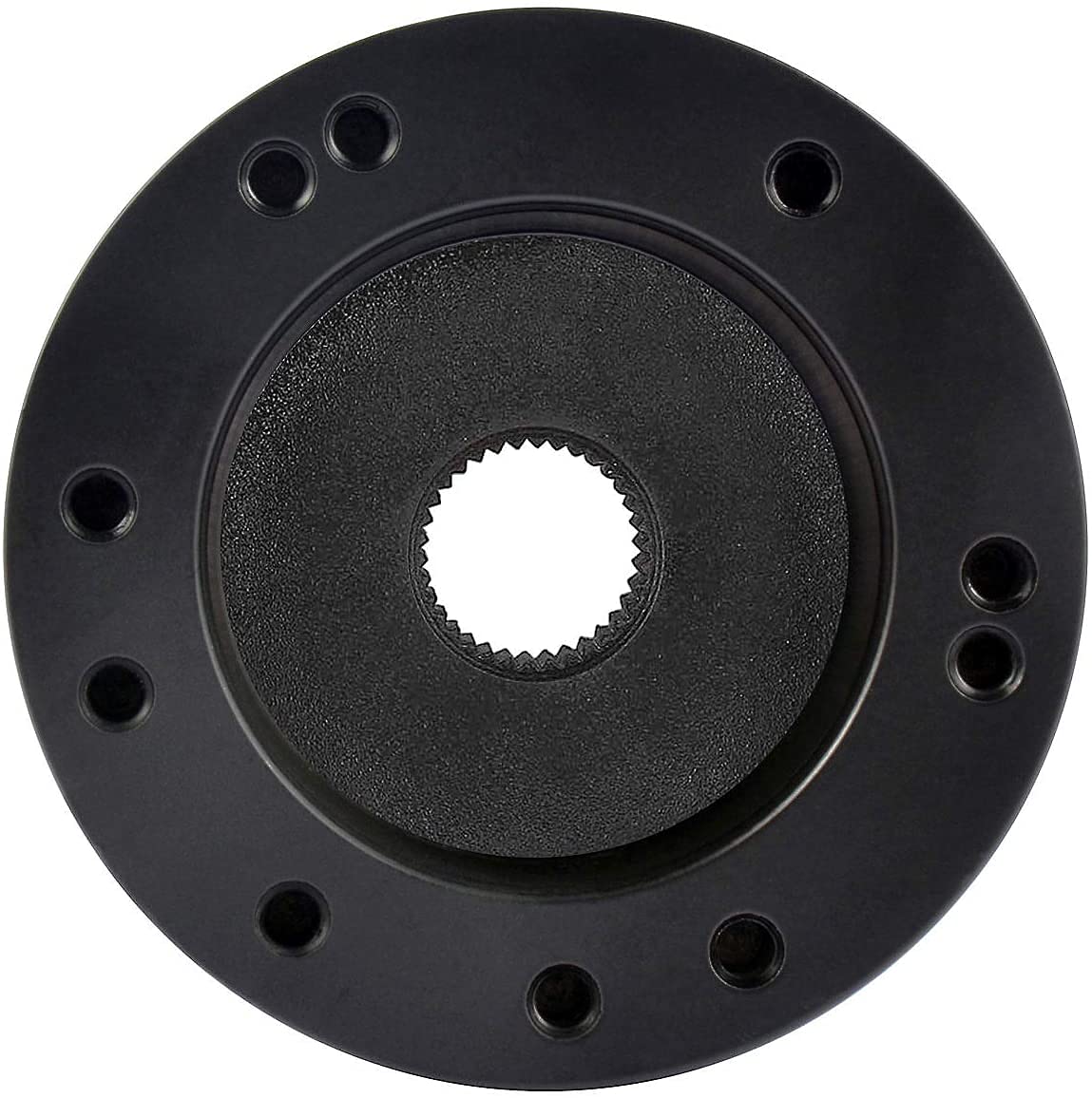 Roykaw Golf Cart Steering Wheel Hub Adapter Compatible with EZGO TXT and RXV 5 Hole or 6 Hole - Black