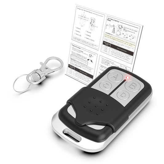 Garage Door Opener Remote for Liftmaster Chamberlain Craftsman Opener with Purple Yellow Red Orange Green Learn Button, Keychain Type, 1 Pack