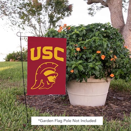 USC University of Southern California Desert Cactus Garden Flag - Red, Double-Sided 3-Ply Outdoor Banner