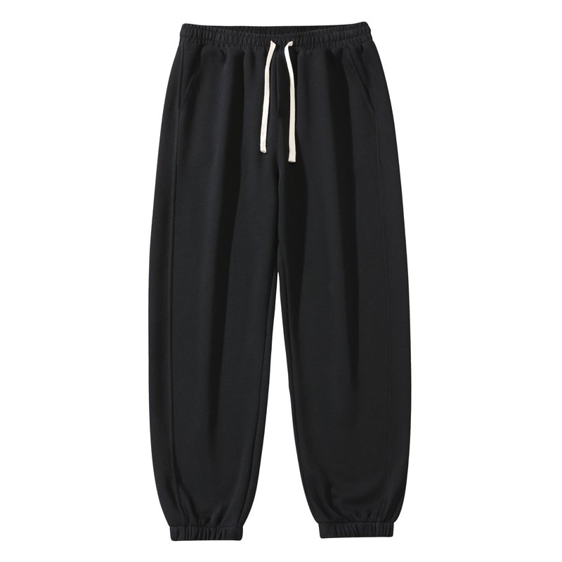 Wulasford Mens Athletic Sweatpants with Pockets, Drawstring Workout Gym Joggers Pants for Men Running Jogging & Lounge Black