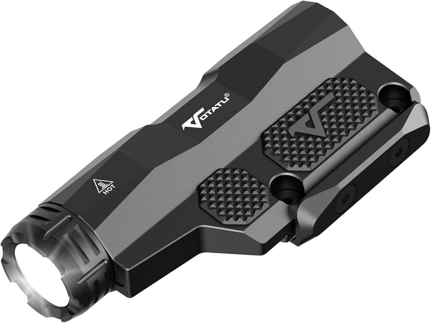 VOTATU ML50 Tactical Flashlight - 2400 Lumens Picatinny/Mlok Rifle Light with Rechargeable Battery & Pressure Pad Switch