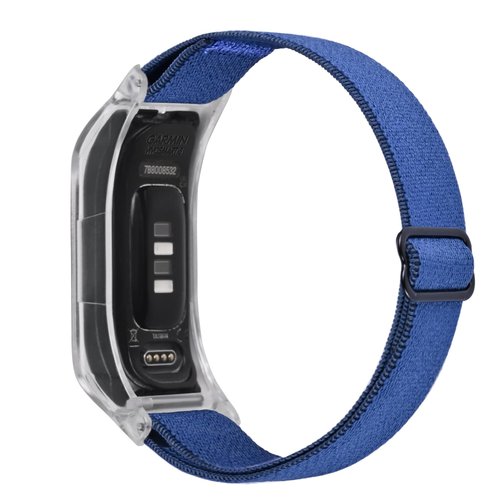 C2D JOY Elastic Nylon Bands Compatible with Garmin Vivosmart 5 tracker Replacement Bands with Case-Black