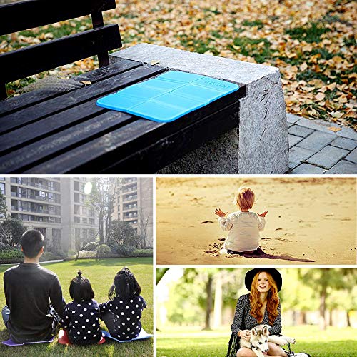 Inheming 2PCS Foldable Ultralight Camping Cushion Seat, Onesize Portable Waterproof Foam Pad