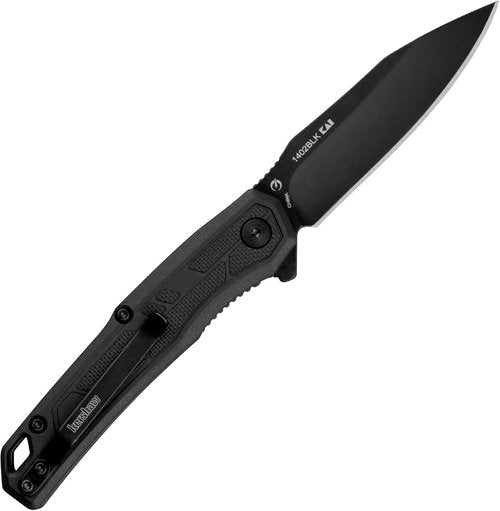 Kershaw Appa Folding Tactical Pocket Knife, SpeedSafe Opening, 2.75 inch Black Blade and Handle & Filter Pocket Knife, 3.25” Steel Blade with Assisted Opening
