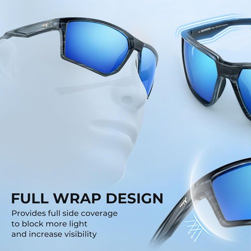 KastKing Osage Polarized Sunglasses - UV Protection for Men & Women | Ideal for Driving, Fishing, Cycling
