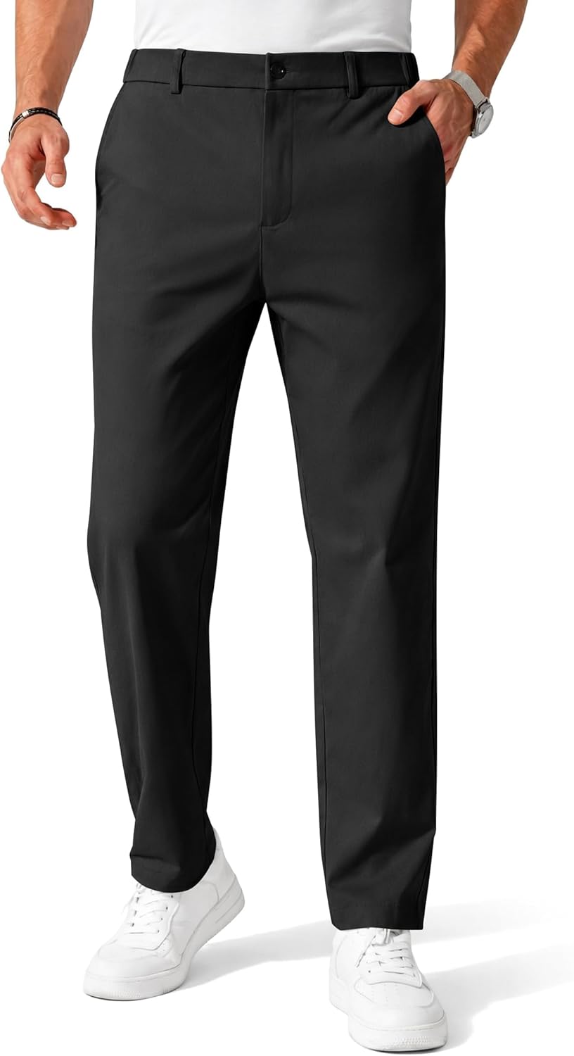 COOFANDY Men's Chino Pants - Stretch Casual Business Dress Trousers with Pockets | Versatile Fit